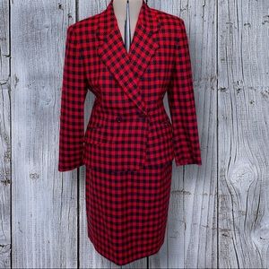 Liz Claiborne 100% Wool Jacket and Skirt Suit